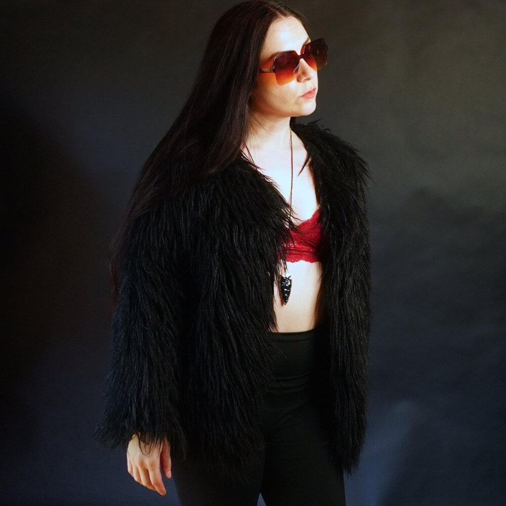 Black Fur Coat